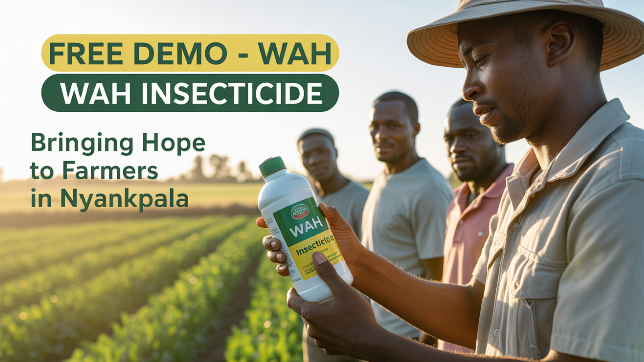 Free Demonstration of WAH Insecticide Brings Hope to Farmers in Nyankpala 1